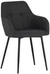 Hela Vertriebs GmbH Armlehnstuhl-Set, Anthrazit, Metall, 55x84x61 cm, Esszimmer,