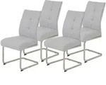 Hela Vertriebs GmbH Schwingstuhl, Grau, Metall, 50x99x66 cm, Esszimmer, St&uuml;hle,