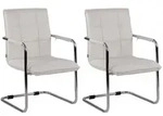 CLP Schwingstuhl, Wei&szlig;, Metall, 57x89x64 cm, Esszimmer, St&uuml;hle, Esszimmerst&uuml;hle,