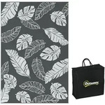 Outsunny Outdoorteppich,, Grau, Wei&szlig;, Kunststoff, 274x182 cm, Teppiche & B&ouml;den,