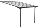 Terrassen&uuml;berdachung, Schwarz, Metall, 313x225x300 cm, Sonnen- & Sichtschutz