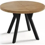 WFL Group Esstisch, Eiche Wotan, Holz, Echtholz, 8-Sitzer, Rund,Rund,...