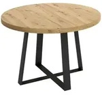 Dmora Esstisch, Schwarz, Metall, 158x77x110 cm, Esszimmer, Tische, Esstische