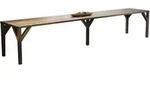 Endo-Moebel Esstisch, Mooreiche, Holzwerkstoff, Rechteckig,Rechteckig, 90x75x130 cm,