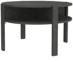 Carryhome Couchtisch, Grau, Holzwerkstoff, rund, eckig, 74.4x45.5x74.4 cm, offenes
