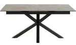 Mid.you Esstisch, Dunkelgrau, Keramik, rechteckig, 90x76x168 cm, ausziehbar,