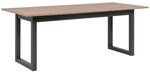 P & B Esstisch, Anthrazit, Eiche Artisan, Holzwerkstoff, rechteckig, U-Form,