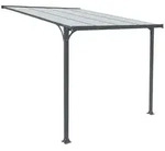 Home Deluxe Haust&uuml;rvordach, Anthrazit, Metall, 294x258x150 cm, Sonnen- &