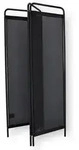Fiam Sichtschutz Paravent, Schwarz, Metall, Kunststoff, 50-150x163 cm, Sonnen- &