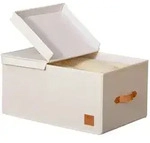 Love IT Store IT BOX Premium, Beige, Textil, 1 F&auml;cher, 33x24x50 cm, Deckel,