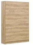 QMM TraumM&ouml;bel Schrankbett, Eiche, Holzwerkstoff, 140x200 cm, Schlafzimmer, Betten,
