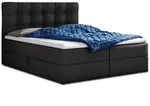 Sofnet Boxbett, Schwarz, Textil, H3, Rechteckig, 140x200 cm, Schlafzimmer, Betten,