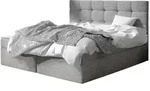 Mirjan24 Boxbett, Hellgrau, Textil, Rechteckig, 180x200 cm, Schlafzimmer, Betten,