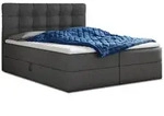 Sofnet Boxbett, Dunkelgrau, Textil, H3, Rechteckig, 160x200 cm, Schlafzimmer, Betten,