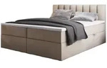 Trada Boxspringbett, Beige, Textil, H3, Rechteckig, 180x200 cm, Schlafzimmer,...
