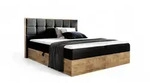 Fun M&ouml;bel Boxbett, Schwarz, Textil, 180x220 cm, Schlafzimmer, Betten,