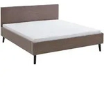 Boxxx Polsterbett, Taupe, Holz, Eukalyptusholz, 180x200 cm, Reach, Stoffauswahl, in