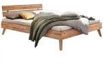 Hasena Bett, Kernbuche, Holz, Kernbuche, massiv, 200x200 cm, &Uuml;ber- und