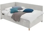 Stylife Polsterliege Cool, Beige, Holz, Eukalyptusholz, 140x200 cm, Reach,