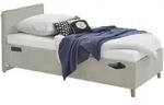 Stylife Polsterbett, Beige, Holz, Eukalyptusholz, 90x200 cm, Reach,...