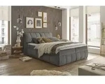 Mid.you Boxbett, Graphit, Kunststoff, 160x200 cm, Bettkasten, gepolstertes Kopfteil,