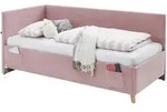 Stylife Polsterliege, Rosa, Holz, Eukalyptusholz,Birke, Buche, 90x200 cm, Reach,