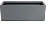 Blumenkasten, Grau, Kunststoff, 80x30x30 cm, frostsicher, wetterbest&auml;ndig,