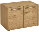 Garderobenbank, Eiche, Kunststoff, Eiche, Balkeneiche, furniert, 1-Sitzer, 66x45x41