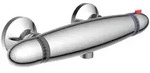 Sch&uuml;tte Duscharmatur Supra, Chrom, Metall, 31x10x7 cm, R&uuml;ckflussverhinderer,