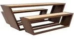 Home Deluxe Sitzgarnitur, Anthrazit, Braun, Metall, Holz, Gartenm&ouml;bel,