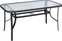 Gardenson GARTENTISCH Graphit, Grau 80x72.5x150 cm