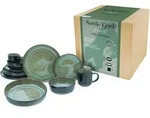 Creatable Kombiservice, Gr&uuml;n, Keramik, 10-teilig, 350 ml, Essen & Trinken, Geschirr,