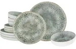 Creatable Tafelservice, Hellgrau, Keramik, 12-teilig, Essen & Trinken, Geschirr,