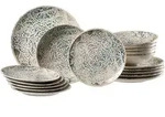 Ritzenhoff Breker Tafel-Set, Mehrfarbig, Keramik, 18-teilig, Rund, 30x44x39 cm, Essen