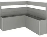Biohort Sichtschutz, Grau, Metall, Kunststoff, 201x91x201 cm, Sonnen- & Sichtschutz,