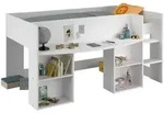 Hochbett, Wei&szlig;, Holzwerkstoff, 120x200x80 cm, Kinder- & Jugendzimmer, Jugendm&ouml;bel,