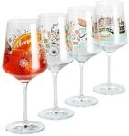 Ritzenhoff Spritzerglas Sommerrausch, T&uuml;rkis, Wei&szlig;, Beige, Ros&eacute;gold, Glas,