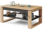 designimpex Couchtisch, Anthrazit, Eiche Artisan, Holzwerkstoff, 110x50x65 cm,
