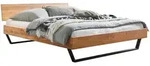 Hasena Bett, Wildeiche, Metall, Wildeiche, massiv, 140x200 cm, in verschiedenen