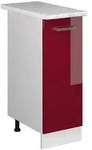 Vicco Apothekerschrank, Rot, Wei&szlig;, Holzwerkstoff, 2 F&auml;cher, 1 Schubladen,