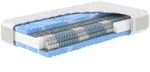 Hn8 Schlafsysteme Taschenfederkern-Matratze, Wei&szlig;, Textil, H2, 140x200 cm,