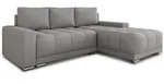Sofnet Ecksofa, Grau, Textil, 5-Sitzer, L-Form,Rechteckig, 255x180 cm, Wohnzimmer,