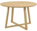 P & B Esstisch, Natur, Holz, Holzwerkstoff, Eiche, furniert, rund, eckig,...