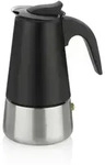 Kela Espressokocher Ferrara, Schwarz, Metall, 17 cm, Kaffee & Tee, Tee- &
