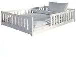 Kids Collective Bodenbett, Wei&szlig;, Holz, 140x200 cm, Kinder- & Jugendzimmer,