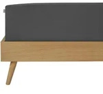 Schiesser Boxspring-Spannleintuch, Dunkelgrau, Textil, 100x200 cm, f&uuml;r...