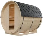 Artsauna Fasssauna, Natur, Holz, 191x193x220 cm, Freizeit, Wellness, Sauna