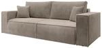 Selsey Schlafsofa, Beige, Kunststoff, 3-Sitzer, 257x85x102 cm, Wohnzimmer, Sofas &