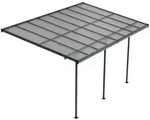 Juskys Terrassendach, Dunkelgrau, Metall, 495x300x300 cm, Sonnen- & Sichtschutz,