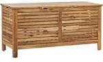 Beliani Auflagenbox, Hellbraun, Holz, 130x64x48 cm, Aufbewahrung &...